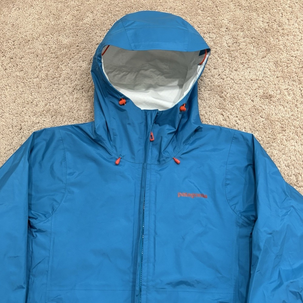 Patagonia Torrentshell 3L Rain Jacket Women's Medium Blue Full Zip Windbreaker - Picture 2 of 8